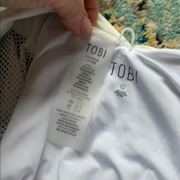 Tobi women’s deep v neck mesh one piece suit - Picture 7 of 8